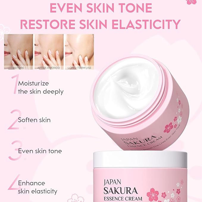 Skin Care Sets & Kits, Sakura Skin Care For Teenage Girls,Pamper Sets For Women Gifts,Skincare Set,Cream,Serum,Toner,Cleanser,Eye Mask,Sleep Mask,Mud Mask,Lip Mask (One Size, Sakura-Skin Care Kits-A)