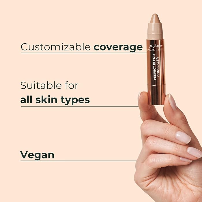 M. Asam MAGIC FINISH Perfect Blend Concealer Stick Fair (3g) – Concealer Stick with Bisabolol & Vitamin E, Smooth Texture for Dark Circles, Blemishes, Natural Coverage & Flawless Finish, Vegan